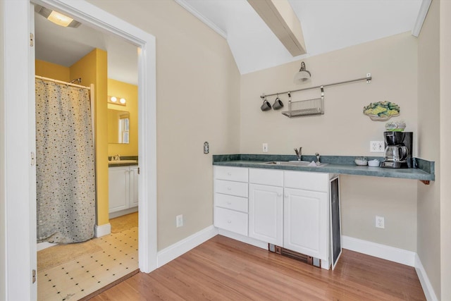 13 Try Works Rd, Truro, MA 02666 - indoor bar featuring light wood-style flooring and vaulted ceiling