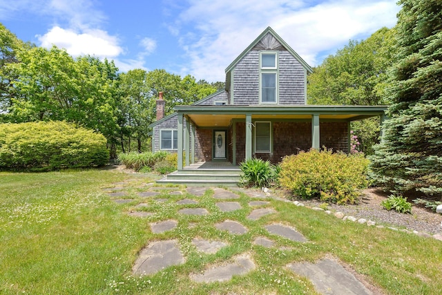 13 Try Works Rd, Truro, MA 02666 - view of front facade featuring covered porch