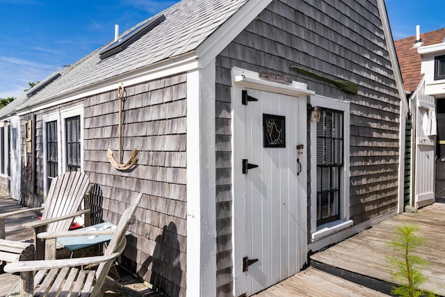 view of outbuilding