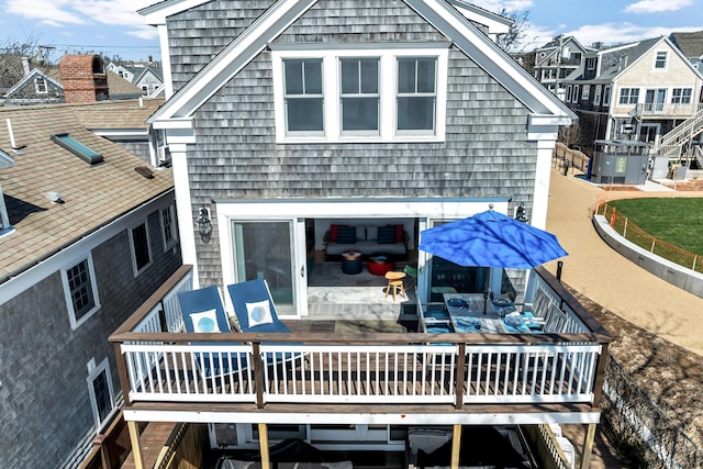 view of rear view of property