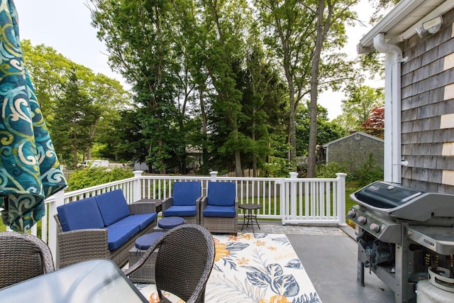 6 Januit St, Sandwich, MA 02563 - view of patio featuring an outdoor living space and area for grilling