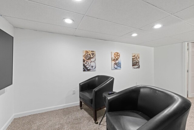 6 Januit St, Sandwich, MA 02563 - living area featuring carpet floors, recessed lighting, and baseboards