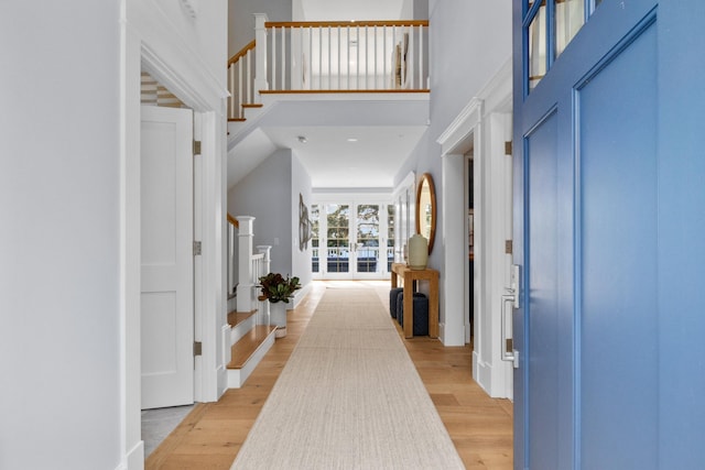 entryway featuring light hardwood / wood-style floors