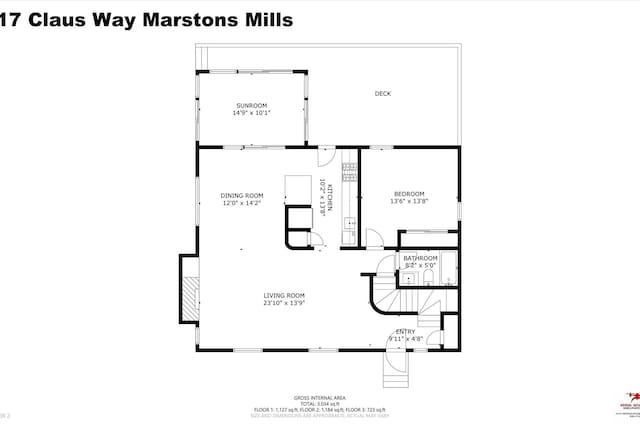 17 Claus Way, Marstons Mills, MA 02648 - home floor plan