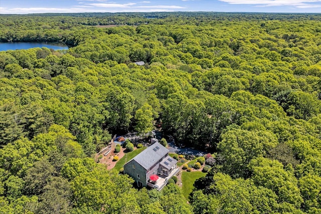 17 Claus Way, Marstons Mills, MA 02648 - bird's eye view of a heavily wooded area and a nearby body of water