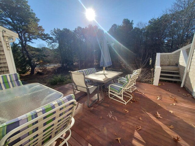 20 Spooner Rd, Eastham, MA 02642 - view of wooden terrace