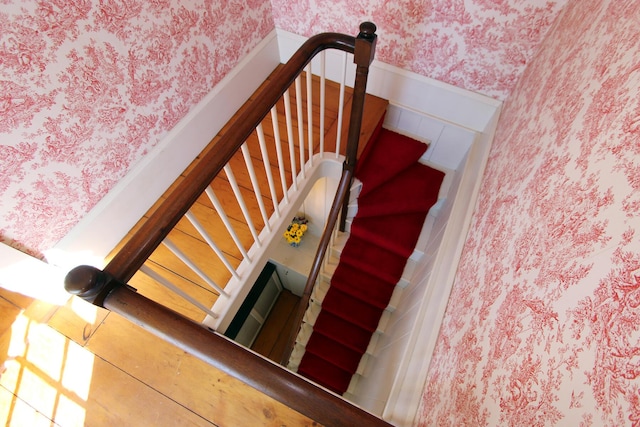 view of staircase