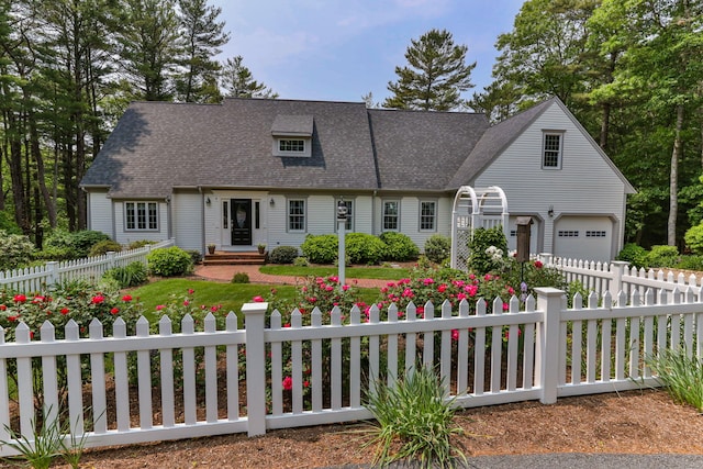 4 Canterbury Ln, Bourne, MA 02532 - cape cod house with roof with shingles and a fenced front yard