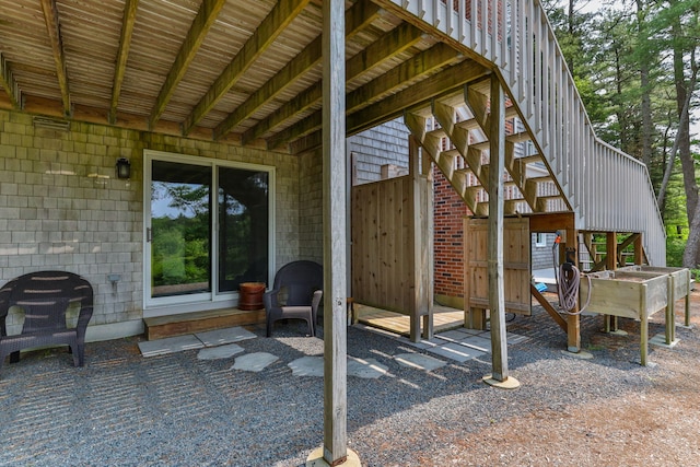 4 Canterbury Ln, Bourne, MA 02532 - view of patio / terrace featuring stairs