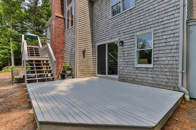 4 Canterbury Ln, Bourne, MA 02532 - wooden terrace with stairs
