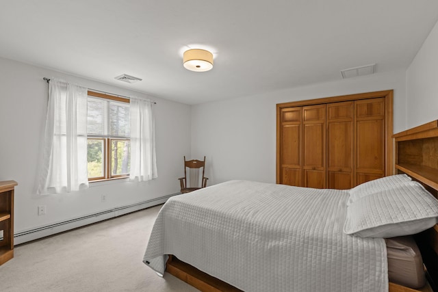 4 Canterbury Ln, Bourne, MA 02532 - carpeted bedroom with baseboard heating and a closet