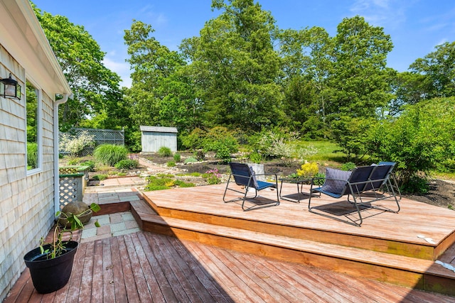 6 Paddock Dr, Harwich, MA 02645 - deck featuring a storage unit