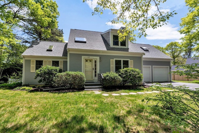 17 Greenway Cir, Sandwich, MA 02563 - cape cod house with an attached garage, driveway, and roof with shingles