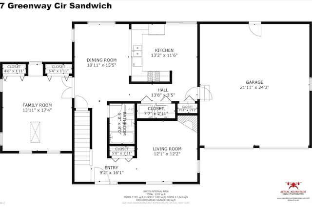 17 Greenway Cir, Sandwich, MA 02563 - home floor plan