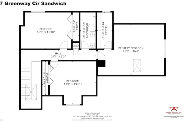 17 Greenway Cir, Sandwich, MA 02563 - floor plan / room layout