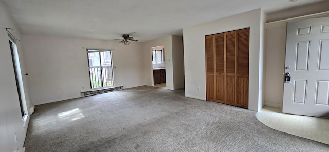 800 Bearses Way Unit 5Nb, Hyannis, MA 02601 - unfurnished living room with carpet floors and ceiling fan