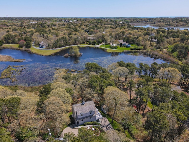 116 Happy Valley Rd, Chatham, MA 02633 - aerial view of property's location featuring a large body of water and a forest