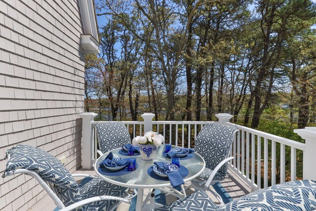 116 Happy Valley Rd, Chatham, MA 02633 - wooden deck featuring outdoor dining space