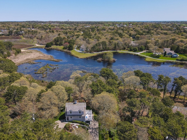 116 Happy Valley Rd, Chatham, MA 02633 - view of property location with a nearby body of water and a forest