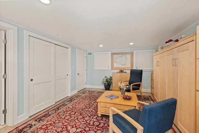 116 Happy Valley Rd, Chatham, MA 02633 - living area featuring recessed lighting and baseboards