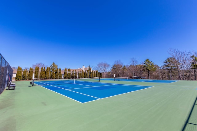 20 Twin Oaks Dr, Mashpee, MA 02649 - view of tennis court with fence