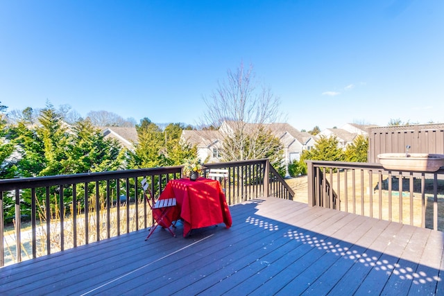 20 Twin Oaks Dr, Mashpee, MA 02649 - wooden terrace featuring a residential view