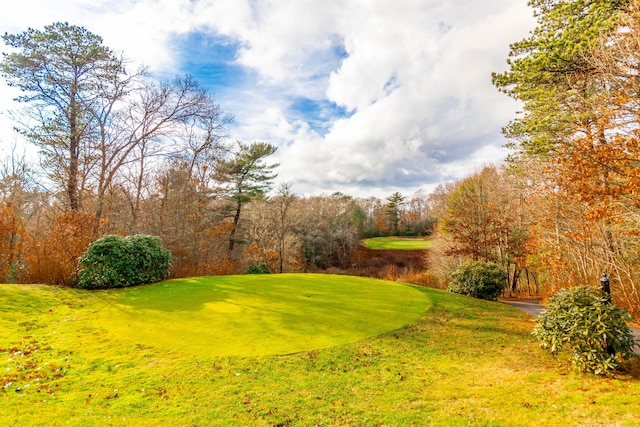 20 Twin Oaks Dr, Mashpee, MA 02649 - view of grassy yard featuring golf course view