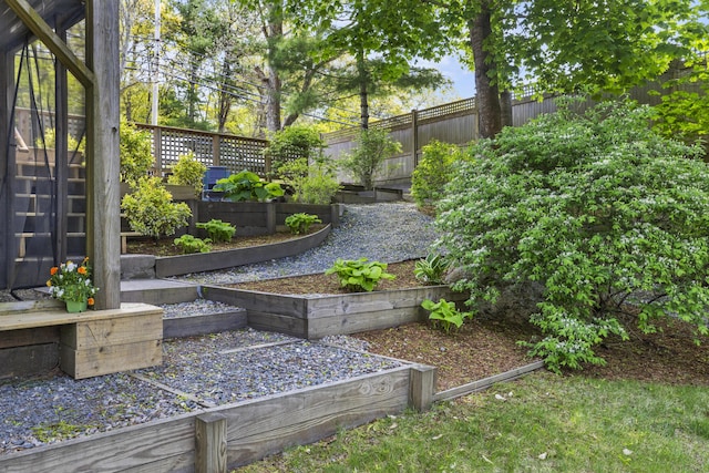 215 Head Of The Bay Rd, Buzzards Bay, MA 02532 - fenced backyard featuring a vegetable garden