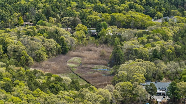 215 Head Of The Bay Rd, Buzzards Bay, MA 02532 - aerial view of property and surrounding area featuring a forest