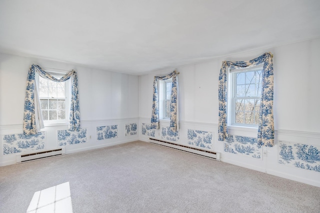 33 Highview Dr, Sandwich, MA 02563 - empty room featuring carpet floors, a wealth of natural light, and baseboard heating