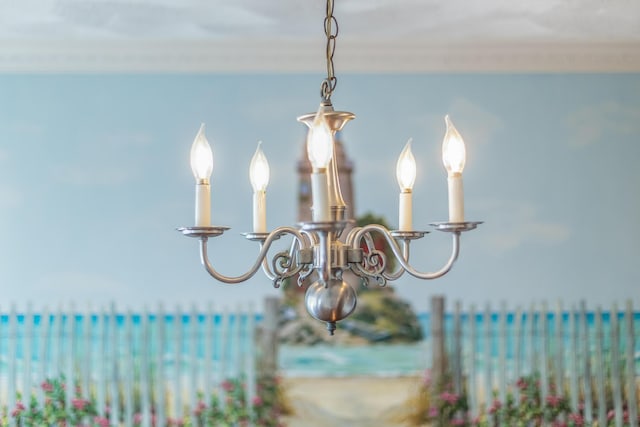 33 Highview Dr, Sandwich, MA 02563 - room details featuring a notable chandelier