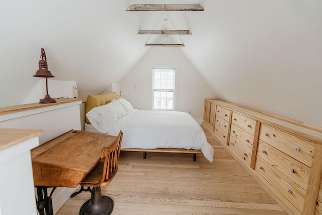 115 Rte 28, West Harwich, MA 02671 - bedroom featuring light wood-style flooring and vaulted ceiling