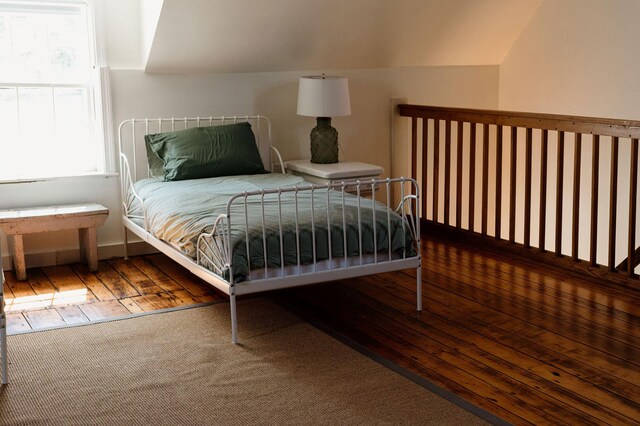 115 Rte 28, West Harwich, MA 02671 - bedroom featuring hardwood / wood-style flooring and vaulted ceiling