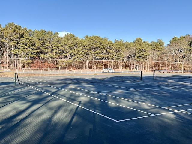 view of tennis court