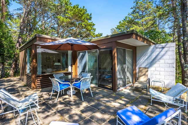 deck with a patio area