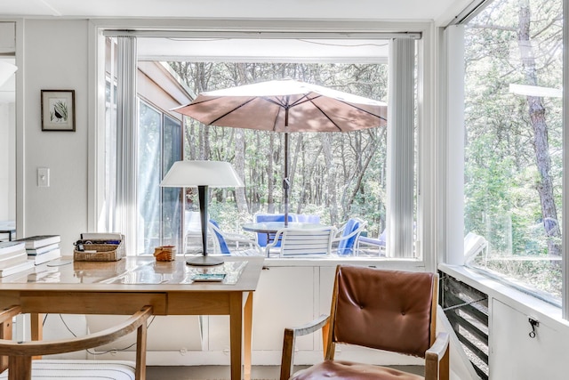 view of sunroom / solarium