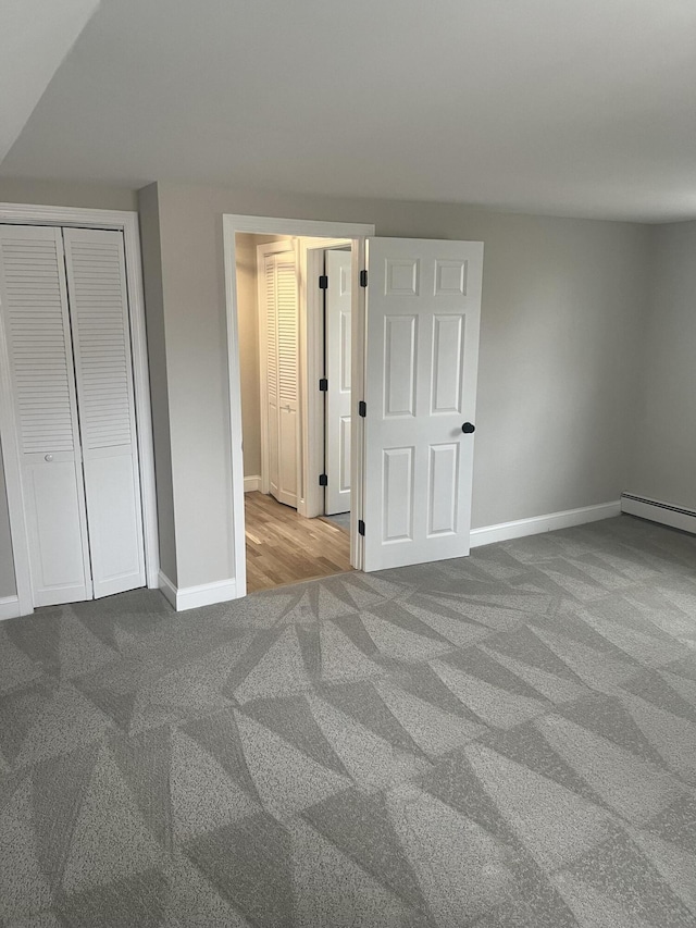 23 Town Hall Ave, South Yarmouth, MA 02664 - unfurnished bedroom with baseboards, carpet floors, and a closet