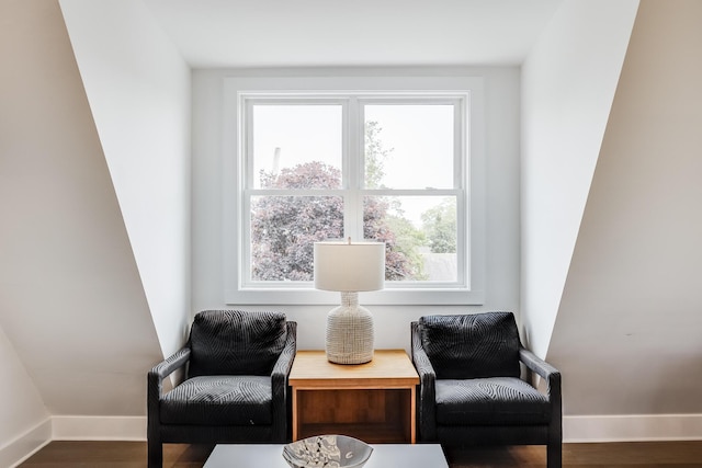 36 Pearl St Unit 3, Provincetown, MA 02657 - sitting room with baseboards and wood finished floors