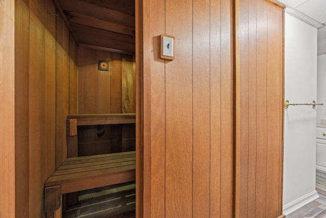 28 Brook St, Plympton, MA 02367 - relaxing sauna / steam room featuring wooden walls