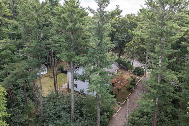 28 Brook St, Plympton, MA 02367 - aerial overview of property's location featuring a heavily wooded area