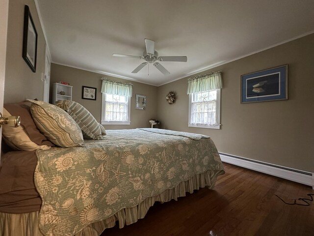 39 Naushon Rd, Dennis Port, MA 02639 - bedroom with crown molding, dark wood-style flooring, and multiple windows