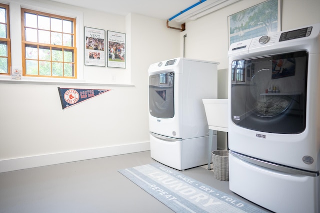 625 Bridge Rd, Eastham, MA 02642 - washroom with washer and clothes dryer