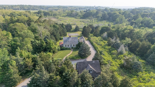 625 Bridge Rd, Eastham, MA 02642 - aerial view of property's location featuring a heavily wooded area