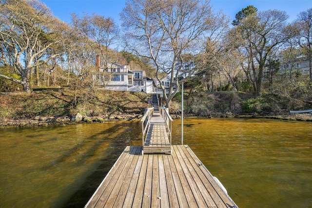 118 Driftwood Ln, South Yarmouth, MA 02664 - dock with a water view and stairway