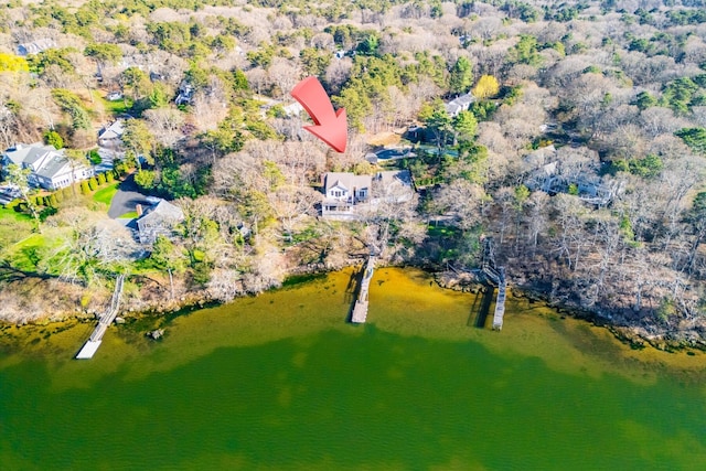 118 Driftwood Ln, South Yarmouth, MA 02664 - aerial view of property and surrounding area with a large body of water