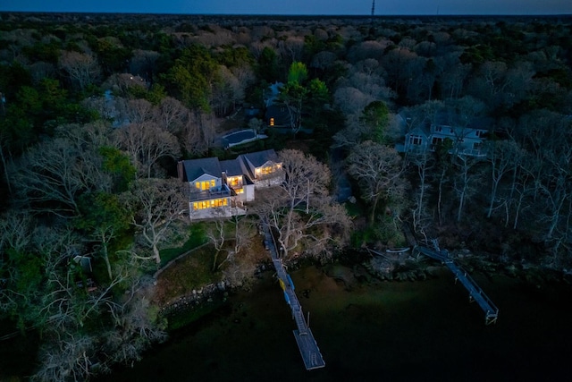 118 Driftwood Ln, South Yarmouth, MA 02664 - view from above of property featuring a heavily wooded area