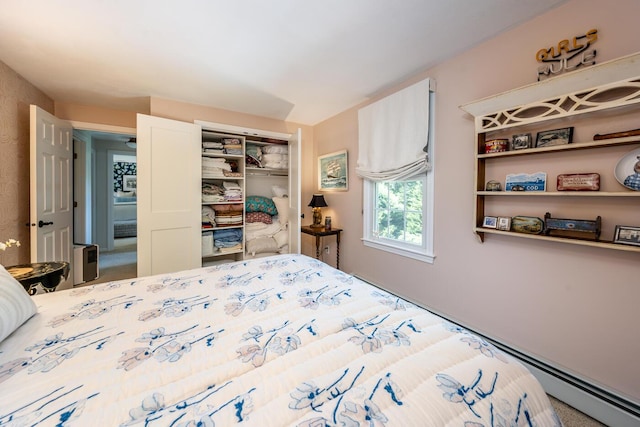 bedroom with a closet