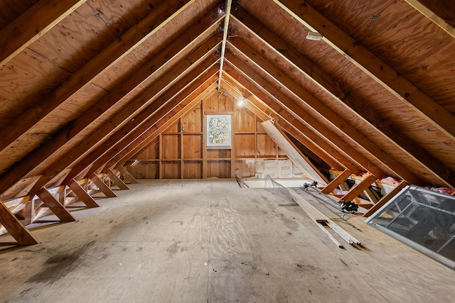 view of attic