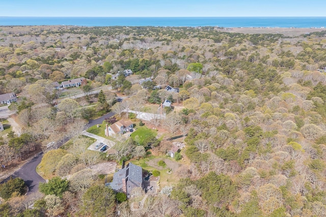 aerial overview of property's location featuring a large body of water