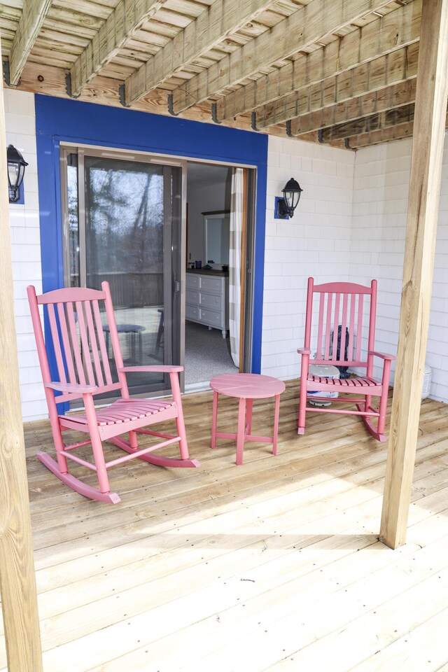 view of deck